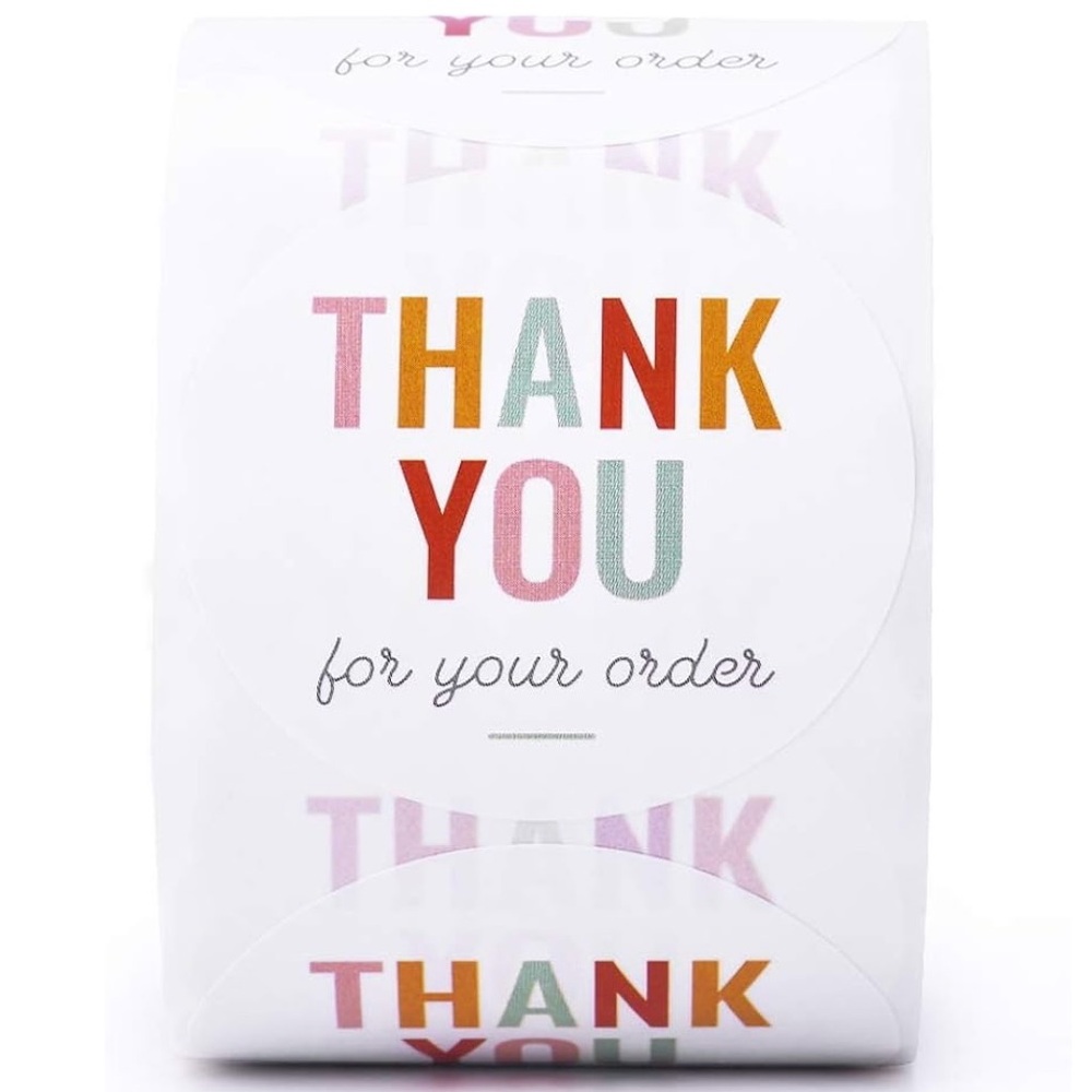 Thank You For Your Order Stickers -‎ 50 Count